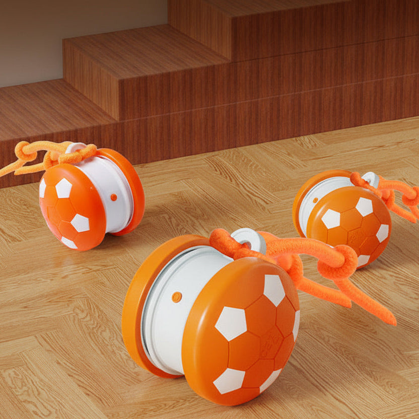 Orange and white pet toys