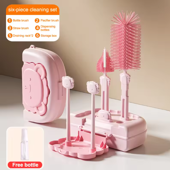 Travel Bottle Brush Kit