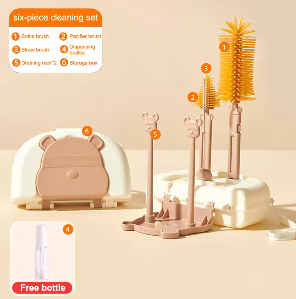 Travel Bottle Brush Kit