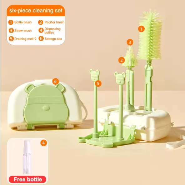 Travel Bottle Brush Kit