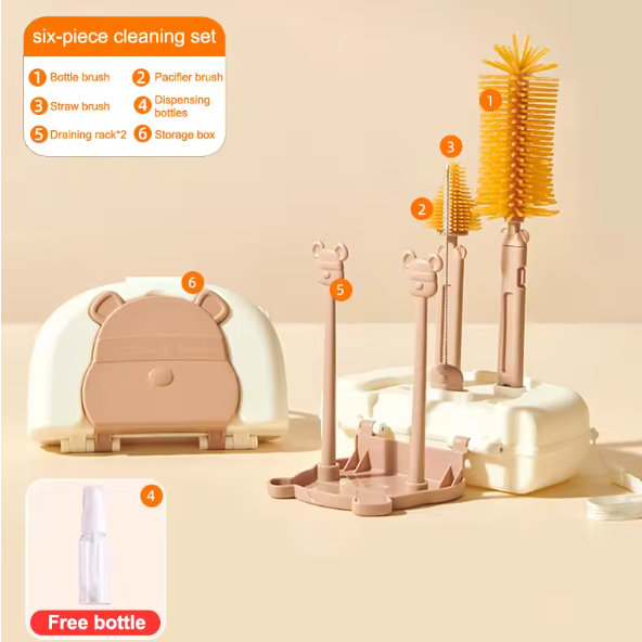 Travel Bottle Brush Kit